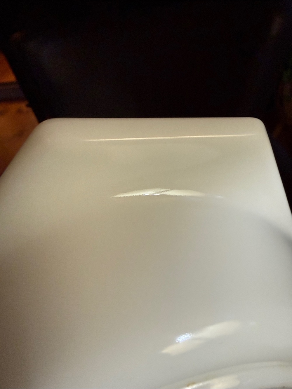 Pyrex White Milk Glass Divided Casserole with Black Barb Wire Design - Picture 9 of 10